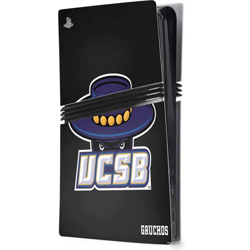University of California-Santa Barbara UCSB Gauchos Black PlayStation PS5 Skins
