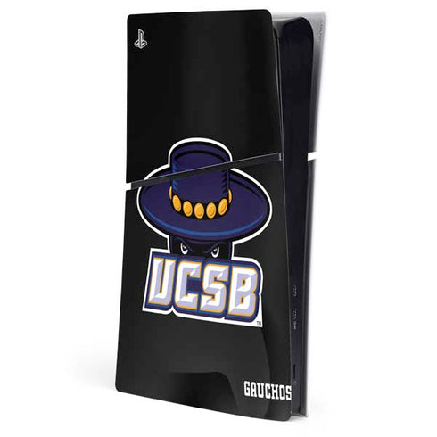 University of California-Santa Barbara UCSB Gauchos Black PS5 Slim Digital Edition Console Skin