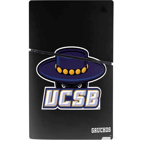 University of California-Santa Barbara UCSB Gauchos Black PS5 Slim Digital Edition Console Skin
