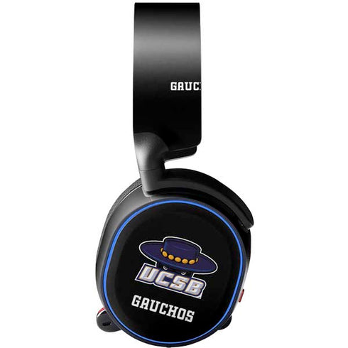 University of California-Santa Barbara UCSB Gauchos Black SteelSeries Arctis 3 Skin
