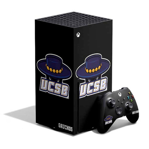University of California-Santa Barbara UCSB Gauchos Black Xbox Series X Skins