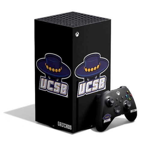 University of California-Santa Barbara UCSB Gauchos Black XBox Series X Digital Edition Bundle Skin