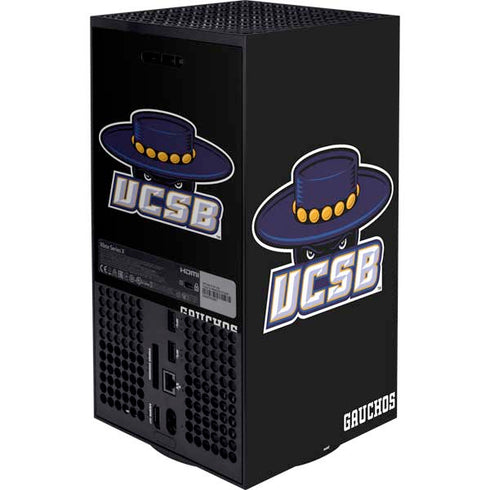 University of California-Santa Barbara UCSB Gauchos Black XBox Series X Digital Edition Bundle Skin