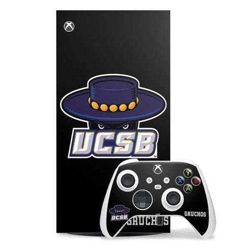 University of California-Santa Barbara UCSB Gauchos Black Xbox Series X Skins