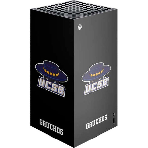 University of California-Santa Barbara UCSB Gauchos Black XBox Series X Digital Edition Console Skin