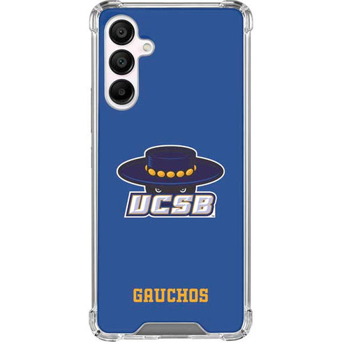 University of California-Santa Barbara UCSB Gauchos Blue Galaxy A16 5G Clear Case
