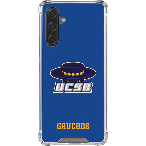 University of California-Santa Barbara UCSB Gauchos Blue Galaxy A17 Clear Case