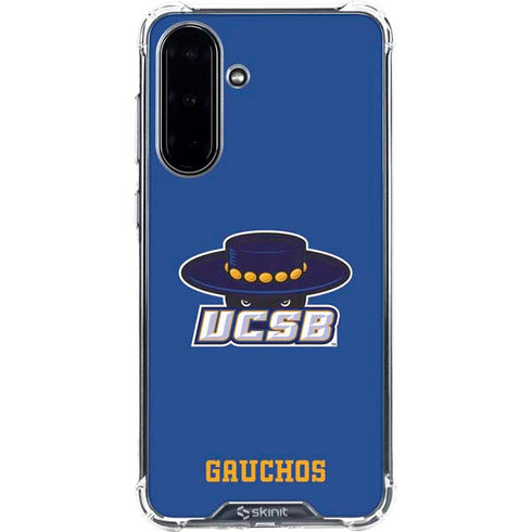University of California-Santa Barbara UCSB Gauchos Blue Galaxy A36 5G Clear Case