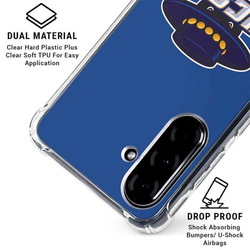 University of California-Santa Barbara UCSB Gauchos Blue Galaxy A36 5G Clear Case