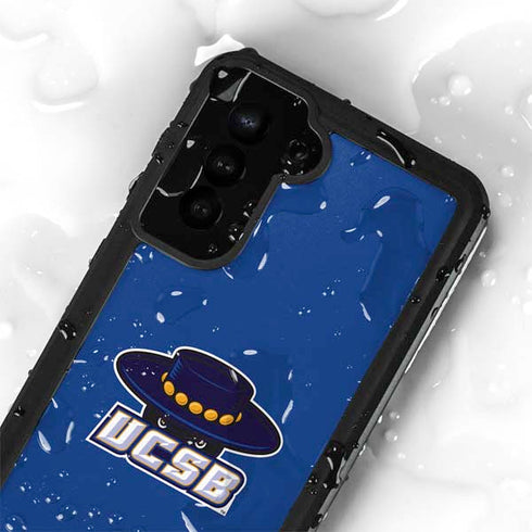 University of California-Santa Barbara UCSB Gauchos Blue Galaxy S24 Plus Waterproof Case