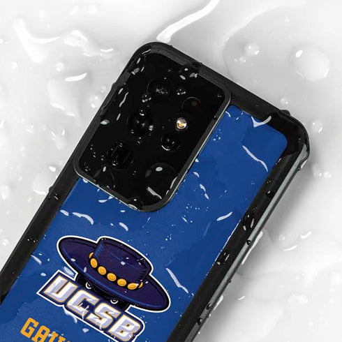 University of California-Santa Barbara UCSB Gauchos Blue Galaxy S24 Ultra Waterproof Case
