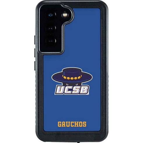 University of California-Santa Barbara UCSB Gauchos Blue Galaxy S24 Waterproof Case