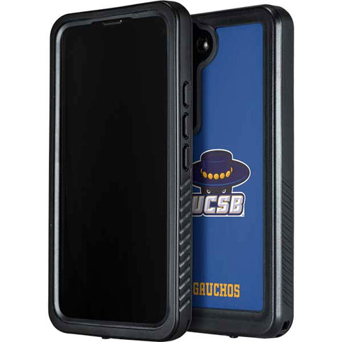 University of California-Santa Barbara UCSB Gauchos Blue Galaxy S24 Waterproof Case
