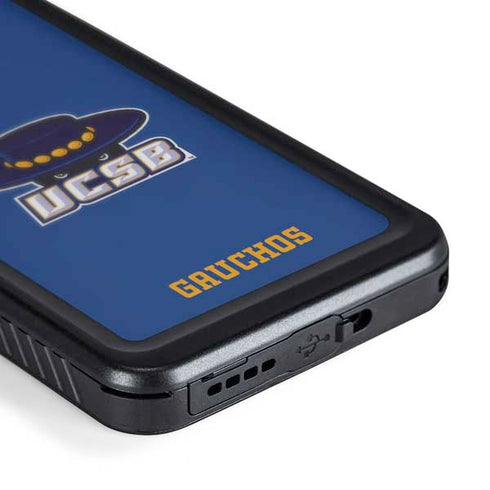 University of California-Santa Barbara UCSB Gauchos Blue Galaxy S24 Waterproof Case