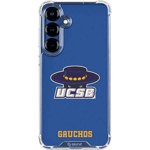 University of California-Santa Barbara UCSB Gauchos Blue Galaxy S25 FE Clear Case