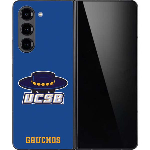 University of California-Santa Barbara UCSB Gauchos Blue Galaxy Z Fold5 5G Skin