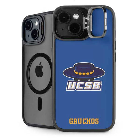 University of California-Santa Barbara UCSB Gauchos Blue iPhone 14 Plus Kickstand Case