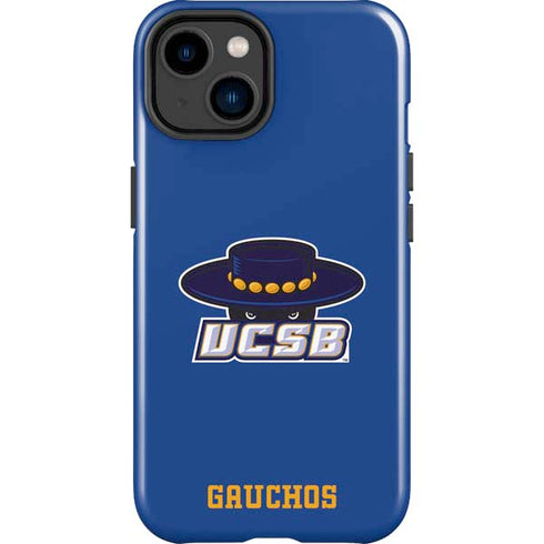University of California-Santa Barbara UCSB Gauchos Blue iPhone 15 Impact Case