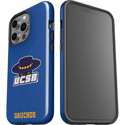 University of California-Santa Barbara UCSB Gauchos Blue iPhone 15 Pro Impact Case