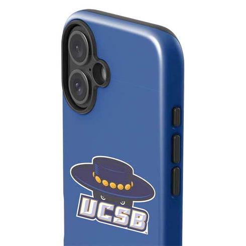 University of California-Santa Barbara UCSB Gauchos Blue iPhone 16 Plus Impact Case
