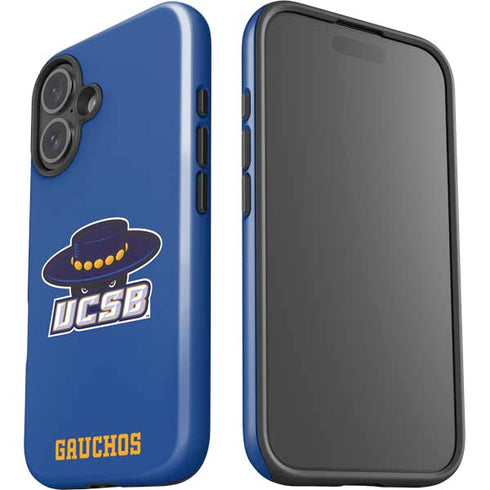 University of California-Santa Barbara UCSB Gauchos Blue iPhone 16 Plus Impact Case