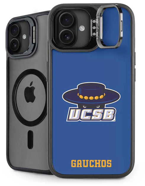 University of California-Santa Barbara UCSB Gauchos Blue iPhone 16 Plus Kickstand Case