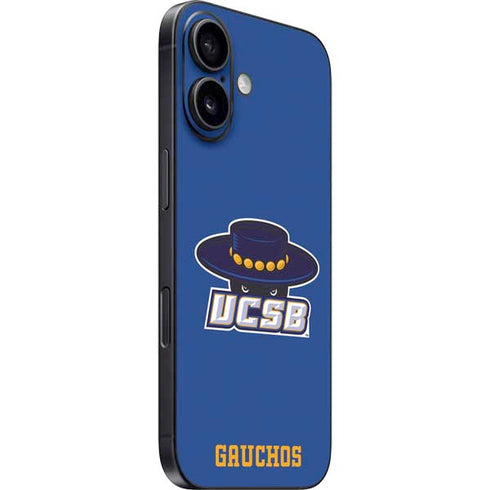 University of California-Santa Barbara UCSB Gauchos Blue iPhone 16 Plus Skin