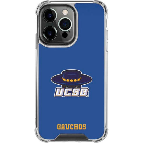 University of California-Santa Barbara UCSB Gauchos Blue iPhone 16 Pro Clear Case