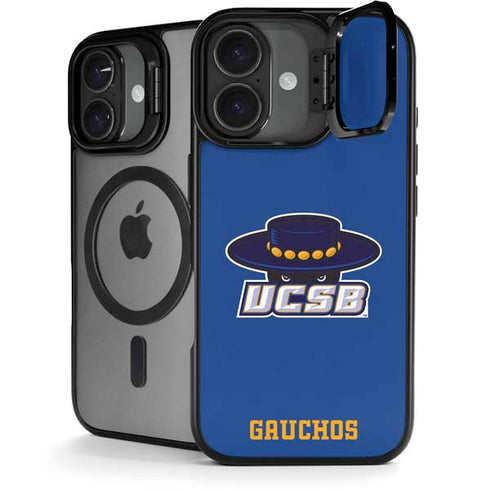 University of California-Santa Barbara UCSB Gauchos Blue iPhone 17 Kickstand Case