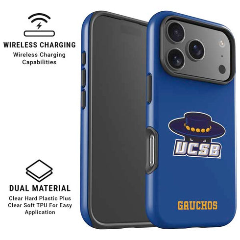 University of California-Santa Barbara UCSB Gauchos Blue iPhone 17 Pro Magsafe Impact Case