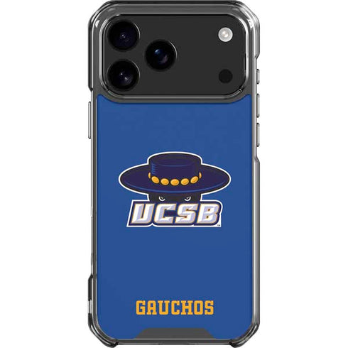 University of California-Santa Barbara UCSB Gauchos Blue iPhone 17 Pro Max Clear Case