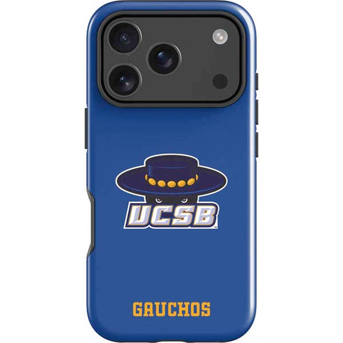 University of California-Santa Barbara UCSB Gauchos Blue iPhone 18 Pro Impact Case