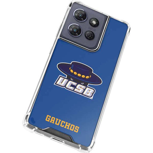 University of California-Santa Barbara UCSB Gauchos Blue Moto G 5G (2025) Clear Case