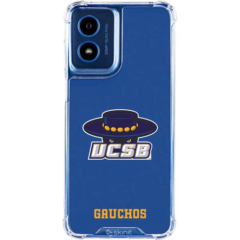 University of California-Santa Barbara UCSB Gauchos Blue Moto G 5G (2024) Clear Case