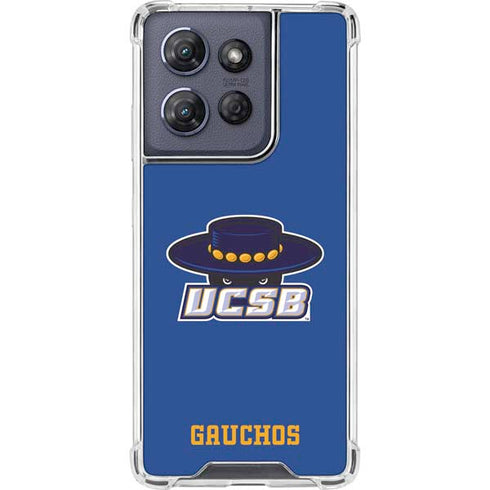 University of California-Santa Barbara UCSB Gauchos Blue Moto G Power 5G (2025) Clear Case