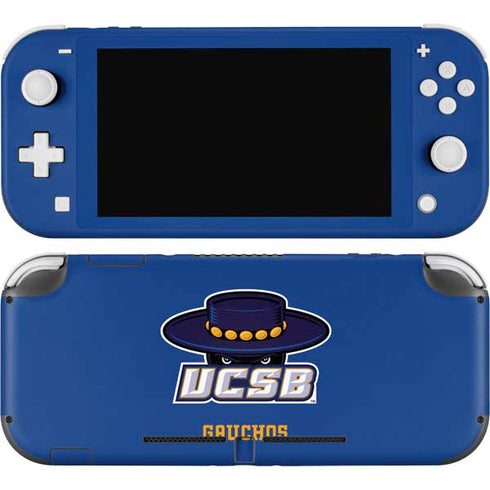 University of California-Santa Barbara UCSB Gauchos Blue Nintendo Switch Lite Skin