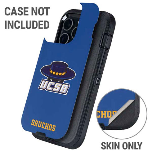 University of California-Santa Barbara UCSB Gauchos Blue Otterbox Defender iPhone Skin