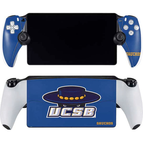 University of California-Santa Barbara UCSB Gauchos Blue PlayStation Portal Remote Player Skin