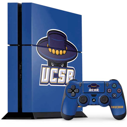 University of California-Santa Barbara UCSB Gauchos Blue PlayStation PS4 Skins