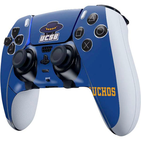 University of California-Santa Barbara UCSB Gauchos Blue PS5 DualSense Edge Pro Controller Skin