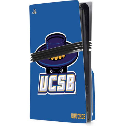 University of California-Santa Barbara UCSB Gauchos Blue PlayStation PS5 Skins