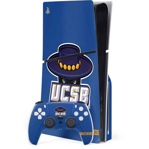 University of California-Santa Barbara UCSB Gauchos Blue PlayStation PS5 Skins