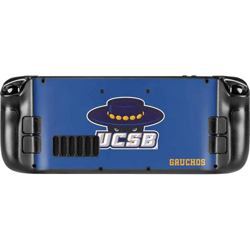 University of California-Santa Barbara UCSB Gauchos Blue Steam Deck Handheld Gaming Computer OLED Skin