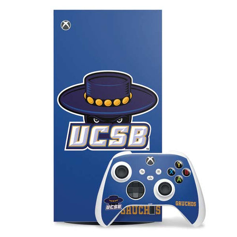 University of California-Santa Barbara UCSB Gauchos Blue Xbox Series X Skins