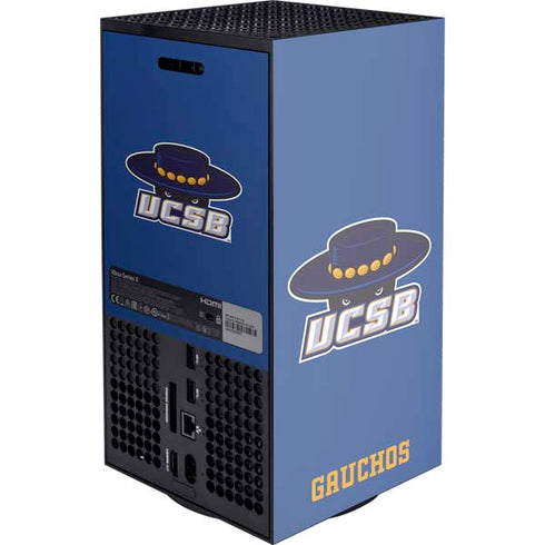 University of California-Santa Barbara UCSB Gauchos Blue XBox Series X Digital Edition Console Skin