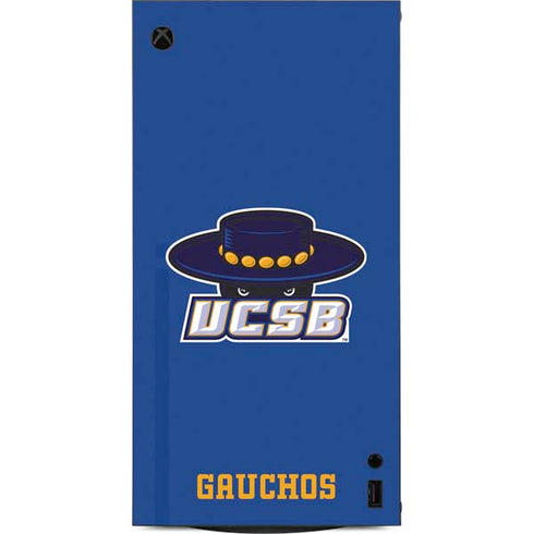 University of California-Santa Barbara UCSB Gauchos Blue XBox Series X Digital Edition Console Skin