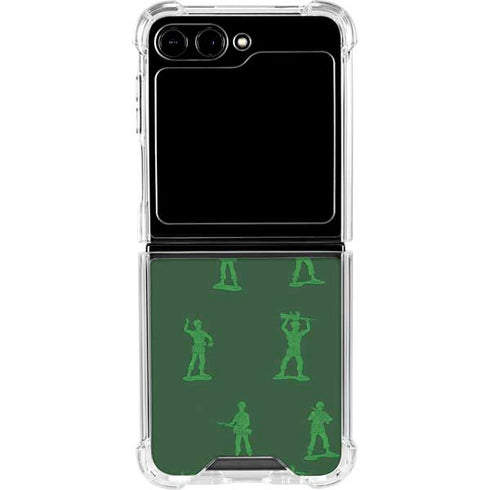 Disney Toy Story Sarge Army Print Galaxy Z Flip6 Clear Case