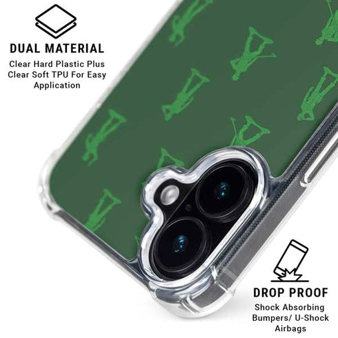 Disney Toy Story Sarge Army Print iPhone 16 Plus Clear Case