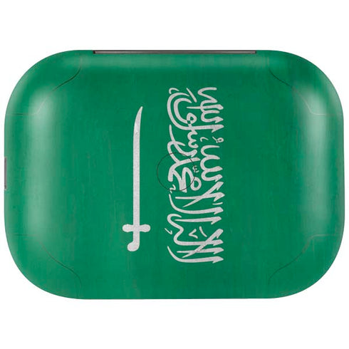 Saudi Arabia Flag Distressed Amazon Echo Buds Skin