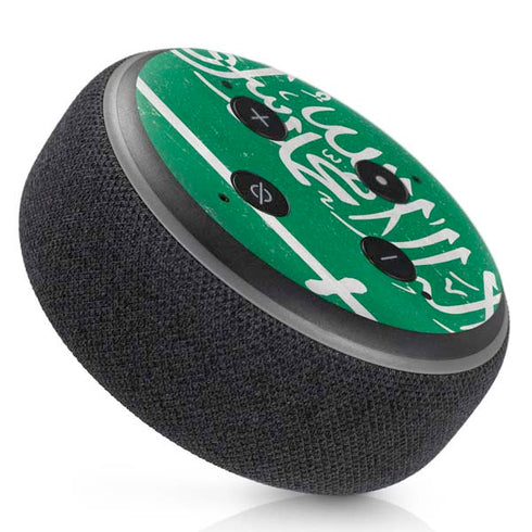 Saudi Arabia Flag Distressed Amazon Echo Dot Skin